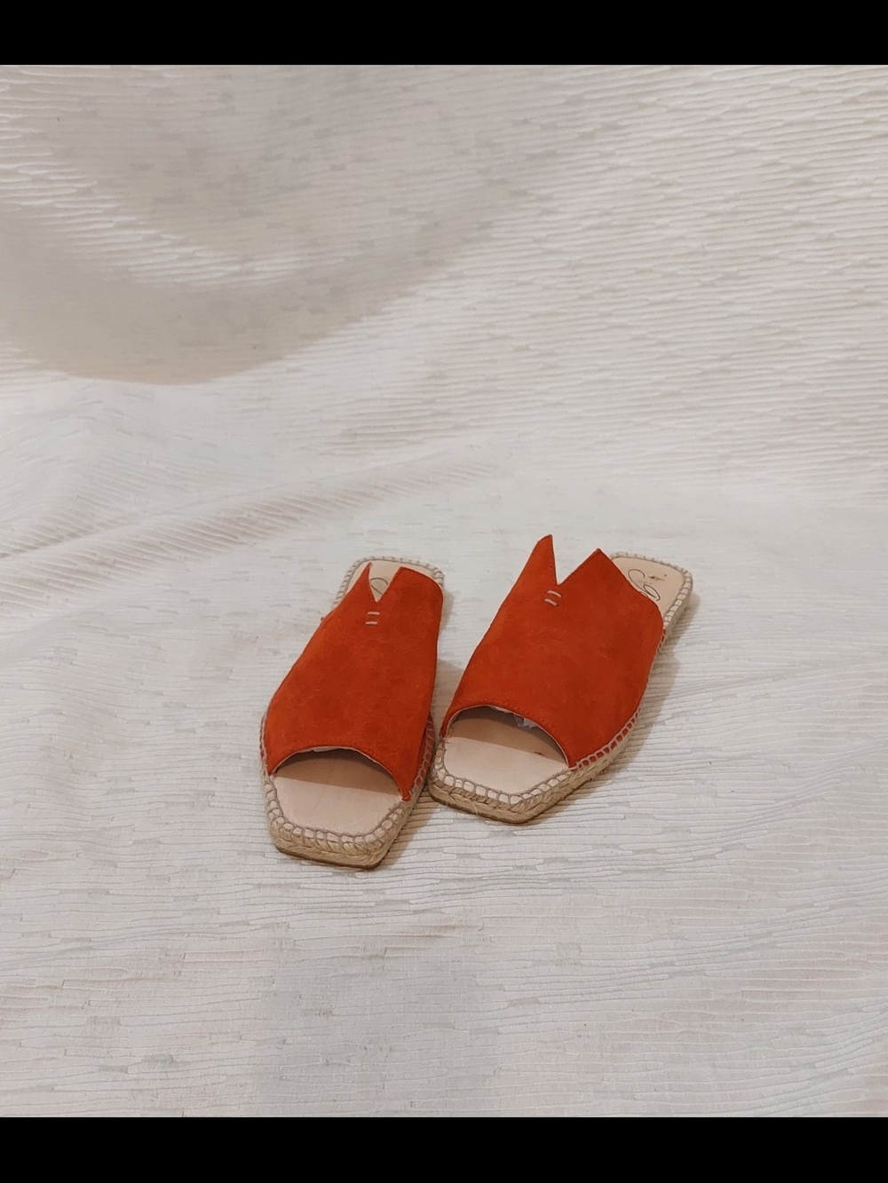 Gaimo Red Suede Open-Toe Slide Mules Women's Size 8 / 39 - Picture 7 of 12